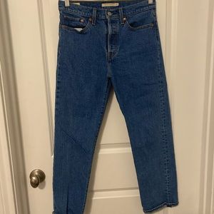 Levi’s wedge straight mom jeans